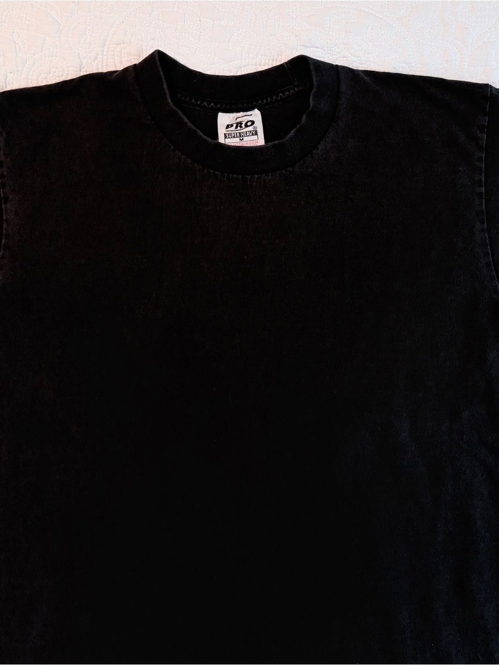 Pro 5 Super Heavy | Black | Crewneck Short Sleeve T-Shirt | Size Medium